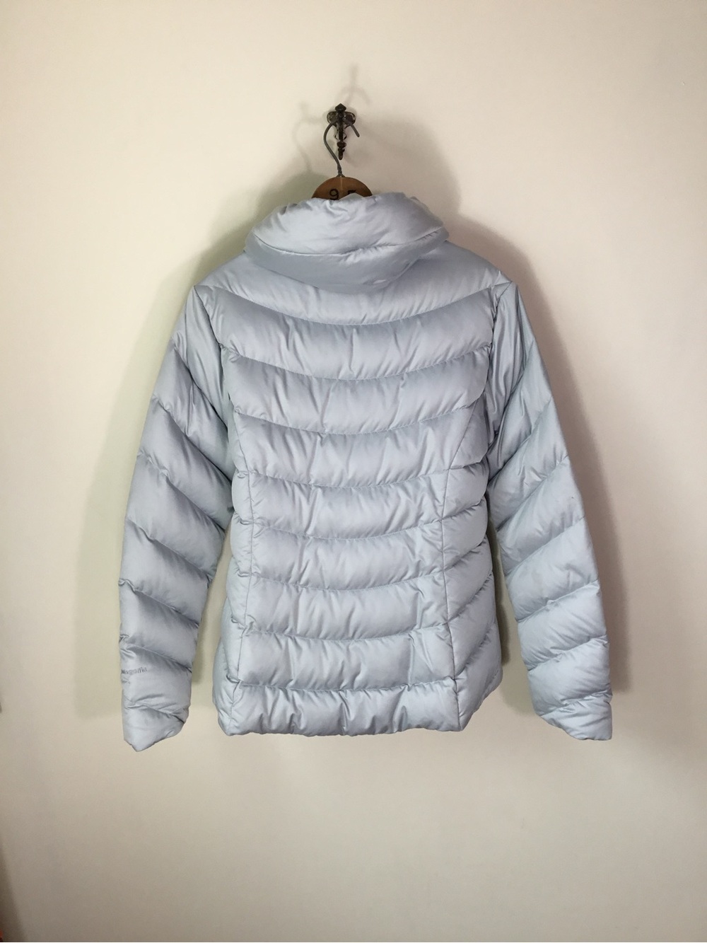 Patagonia Women’s Gray Downtown Loft 600 Down Water Repellent Coat Size L - Picture 3 of 9